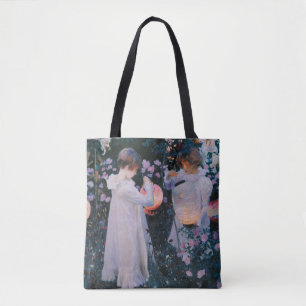 Anjer lelie lelie roos John Singer Sargent Kunst Tote Bag