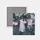 Anjer, Lelie, Lelie, Roos | John Singer Sargent Magneet (Voorkant / Achterkant)
