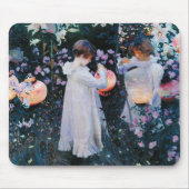 Anjer, Lelie, Lelie, Roos | John Singer Sargent Muismat (Voorkant)