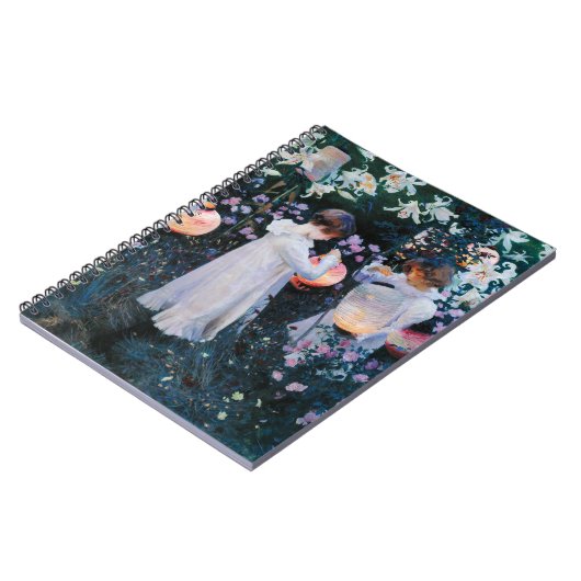 Anjer, lelie, lelie, roos | John Singer Sargent Notitieboek (Linkerzijde)