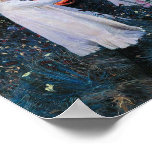 Anjer, Lelie, Lelie, Roos | John Singer Sargent Poster (Hoek)