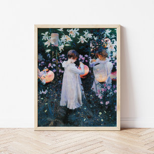 Anjer, Lelie, Lelie, Roos John Singer Sargent Poster