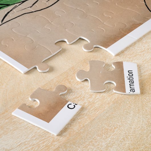 Anjer: liefde en toewijding legpuzzel (Zijkant)
