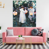 Anjer Lily Lily Roos door John Sargent Canvas Afdruk (Insitu (Woonkamer))