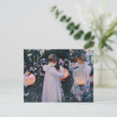 Anjer Lily Lily Roos John Singer Sargent Kunst Briefkaart (Staand voorkant)