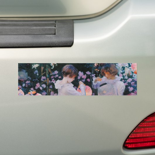 Anjer Lily Lily Roos John Singer Sargent Kunst Bumpersticker (Op auto)