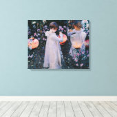 Anjer Lily Lily Roos John Singer Sargent Kunst Canvas Afdruk (Insitu (Houten vloer))