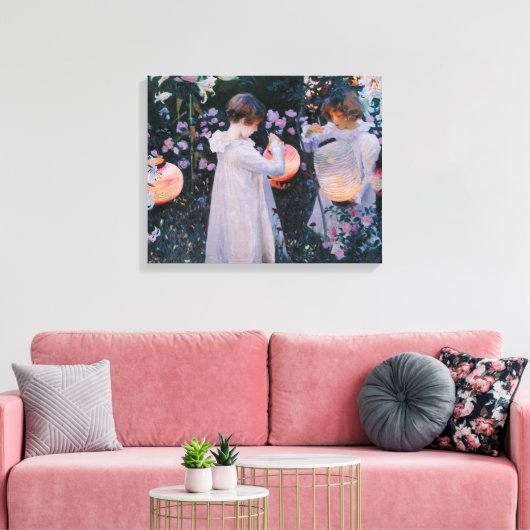 Anjer Lily Lily Roos John Singer Sargent Kunst Canvas Afdruk (Insitu (Woonkamer))