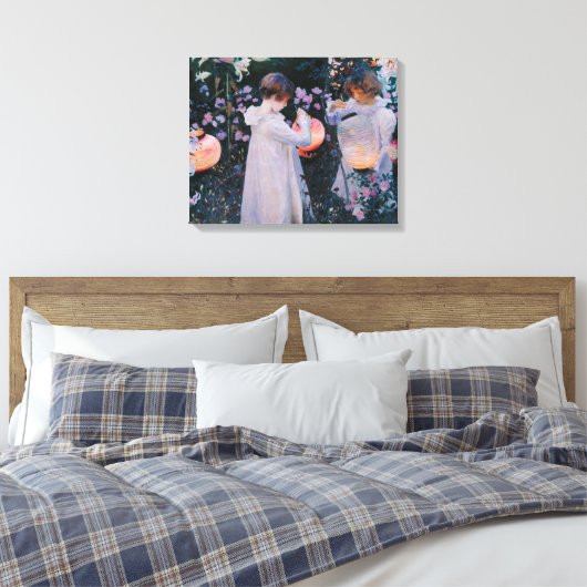 Anjer Lily Lily Roos John Singer Sargent Kunst Canvas Afdruk (Insitu (Slaapkamer))