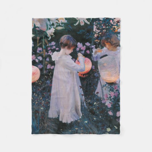 Anjer Lily Lily Roos John Singer Sargent Kunst Fleece Deken (Voorkant)
