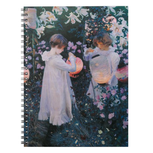 Anjer Lily Lily Roos John Singer Sargent Kunst Notitieboek (Voorkant)