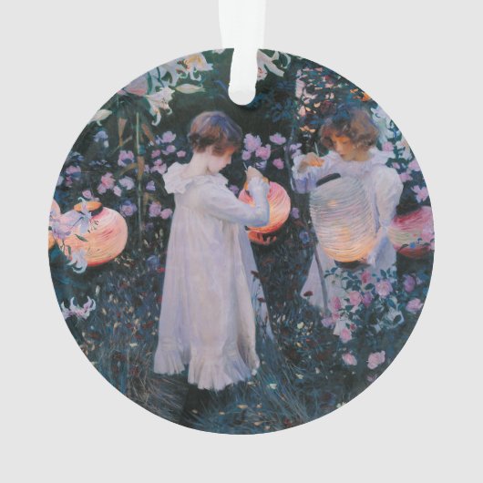 Anjer Lily Lily Roos John Singer Sargent Kunst Ornament (achterkant)