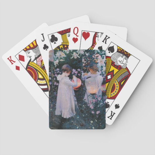 Anjer Lily Lily Roos John Singer Sargent Kunst Pokerkaarten (Achterkant)