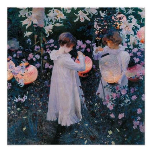Anjer Lily Lily Roos John Singer Sargent Kunst Poster (Voorkant)