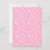 Anjer Roze Paisley;  Krijtbord look Kaart (Achterkant)