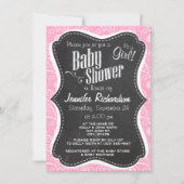 Anjer Roze Paisley; Krijtbord look Kaart (Voorkant)