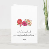 Anjer Verjaardagskaart Kaart (Achterkant)