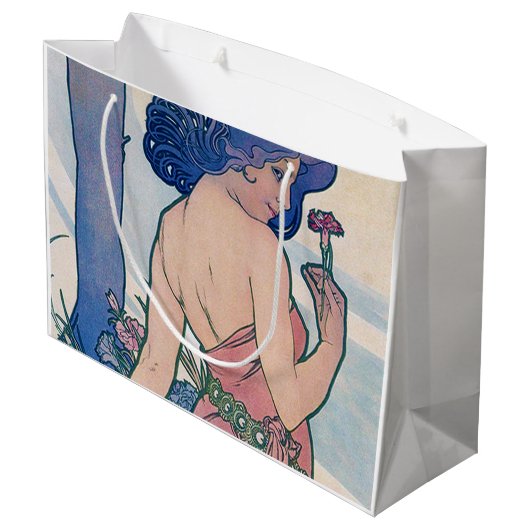 Anjer (vier bloemen), Alphonse Mucha Groot Cadeauzakje (Achterkant Gekanteld)