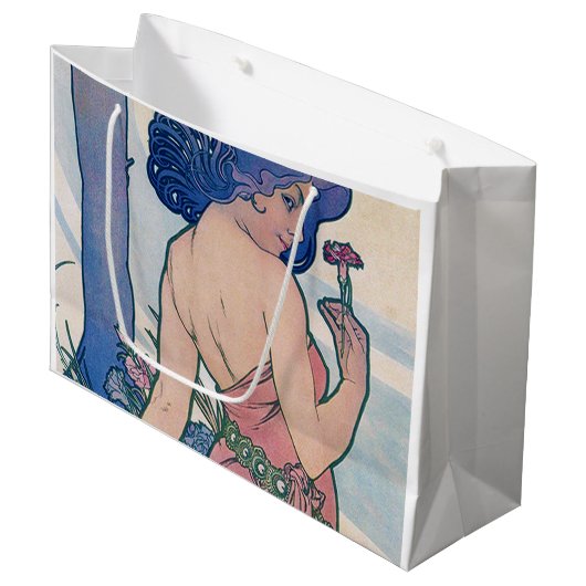 Anjer (vier bloemen), Alphonse Mucha Groot Cadeauzakje (Voorkant Gekanteld)