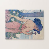 Anjer (vier bloemen), Alphonse Mucha Legpuzzel (Horizontaal)