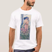 Anjer (vier bloemen), Alphonse Mucha T-shirt (Voorkant)