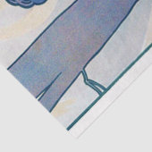 Anjer (vier bloemen), Alphonse Mucha Tissuepapier (Detail)