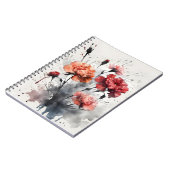 Anjer - Watercolor bloemen Notitieboek (Linkerzijde)