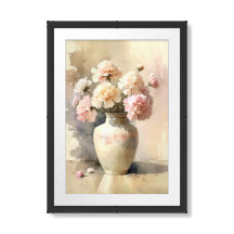 Anjer Waterverf Schilderij Januari Geboorte Bloem