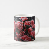 Anjerbloemen,  gekleurd, gekleurd koffiemok (Voorkant rechts)