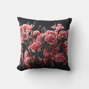 Anjerbloemen,  gekleurd, gekleurd kussen