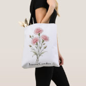 Anjerbloemen in januari tote bag (Dichtbij)