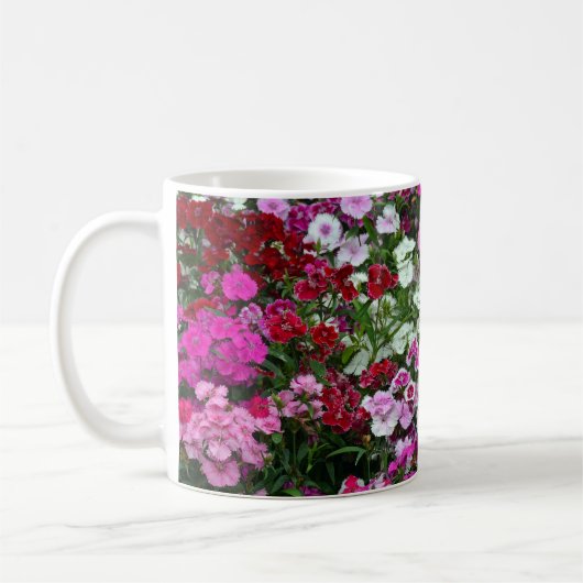 anjerbloemen koffiemok (Links)