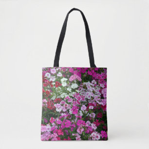 anjerbloemen tote bag