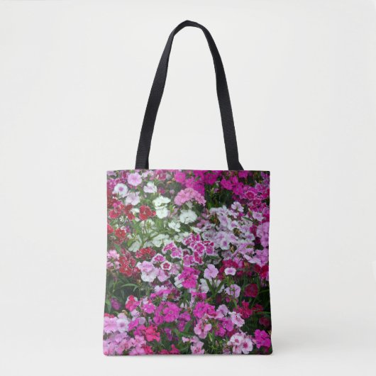 anjerbloemen tote bag (Voorkant)