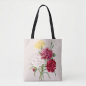 Anjercollage in vintage stijl tote bag (Voorkant)