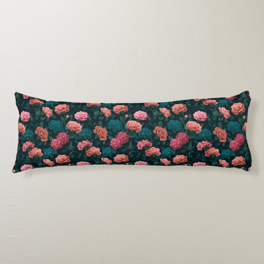 Anjerprint Condo Decor Bloemmotief Vloer Lichaamskussen (Voorkant)
