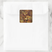 Anjerrhapsodie Vierkante Sticker (Tas)