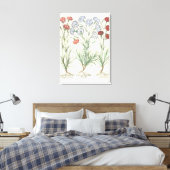 anjers: 1.Caryophyllus multiplex lore albo; 2 Canvas Afdruk (Insitu (Slaapkamer))