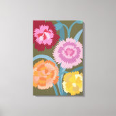 Anjers bloemen canvas afdruk (Voorkant)