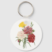  anjers Dianthus Garden Flowers Redoute Sleutelhanger (Voorkant)