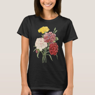  anjers Dianthus Garden Flowers Redoute T-shirt