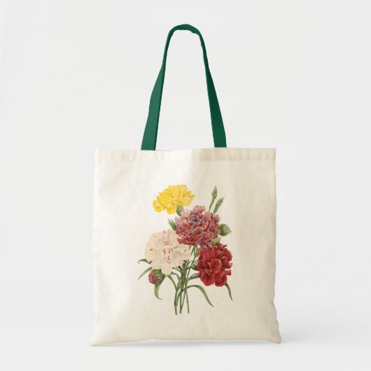 anjers Dianthus Garden Flowers Redoute Tote Bag (Voorkant)