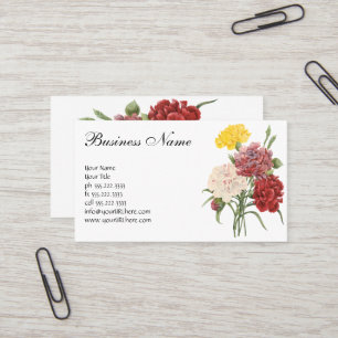 anjers Dianthus Garden Flowers Redoute Visitekaartje