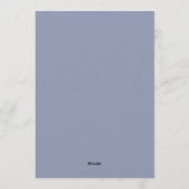 Anjers en Blauwe Huwelijksuitnodiging Suite Kaart (Achterkant)