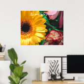 Anjers en geelgerbera poster (Thuiskantoor)