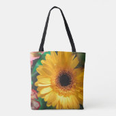 Anjers en geelgerbera tote bag (Achterkant)