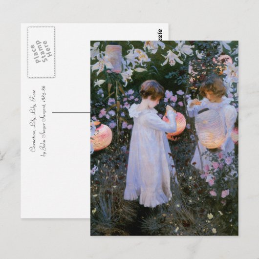 Anjers, Lily, Lily, Roos Briefkaart (Voorkant / Achterkant)