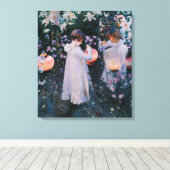 Anjers, Lily, Lily, Roos (John Singer Sargent) Canvas Afdruk (Insitu (Houten vloer))