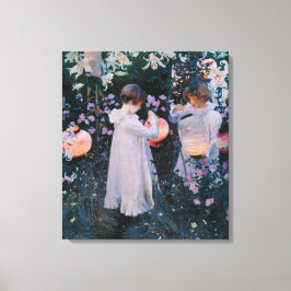 Anjers, Lily, Lily, Roos (John Singer Sargent) Canvas Afdruk
