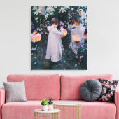 Anjers, Lily, Lily, Roos (John Singer Sargent) Canvas Afdruk (Insitu (Woonkamer))